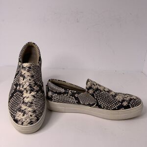 Steve Madden Gills‎ Black Snakeskin Women's Size 9 M